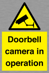 Doorbell camera in operation